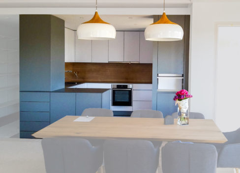 Inselblcok für das Wohn- und Esszimmer