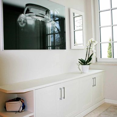Garderobe in Weiß